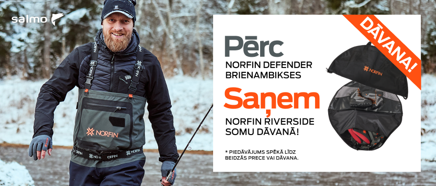 Pēr Norfin Defender brienambikses, soma dāvanā