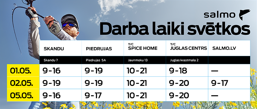Darba laiks maija svētkos