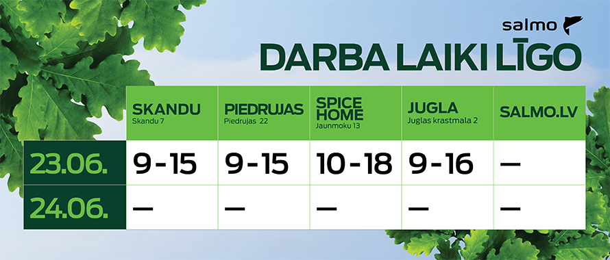 Darba laiks Līgo svētoks!