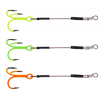 Āķu sistēma Balzer 1x7 UV STINGER RIG SET WITH CLIPS 5,5cm