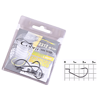 Крючки офсетные Cobra L-WORM