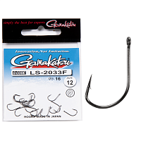Āķi Gamakatsu LS-2033F NEW LABEL EYED HOOKS BLACK