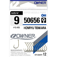 Крючки Owner HONRYU TENKARA BROWN