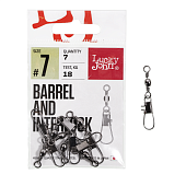 Karabīnes ar griezuli Lucky John BARREL AND INTERLOCK