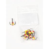 Trijžuburu āķis ar krāsainu pilienu Lucky John nr.12