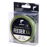 Aukla pītā Salmo Sniper X4 FEEDER BRAID Army Green 150
