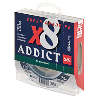 Aukla pītā Lucky John Addict JIGGING X8 BRAID Moss Green 150