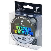 Леска монофильная Salmo Diamond FEEDER & MATCH FLUORO COATED Olive Green 150