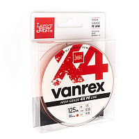 Леска плетёная Lucky John VANREX X4 Fluo Orange