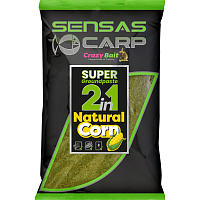 Прикормка Sensas Super Groundpaste 2in1 NATURAL CORN
