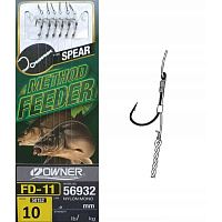 Крючки с поводком Owner METHOD FEEDER FD-11