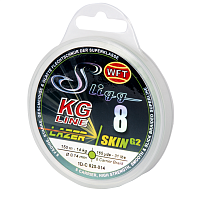 Леска плетёная WFT KG SLIGG LAZER SKIN G2X8 Chartreuse 150