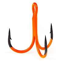 Крючки-тройники Lucky John ORANGE UV LJH201