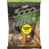 Прикормка Sensas 3000 METHOD FEEDER CARP SPICY