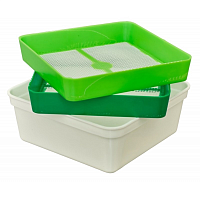 Емкость с 2 ситами для наживки Sensas SET RIDDLES + BOX S