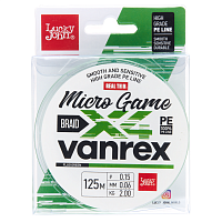 Aukla pītā Lucky John Vanrex MICRO GAME х4 BRAID Fluo Green