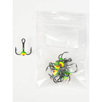 Trijžuburu āķis ar krāsainu pilienu Lucky John nr.6