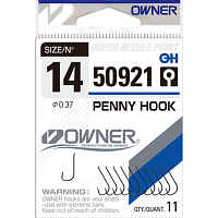 Āķi Owner PENNY HOOK BLACK CHROME