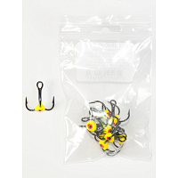 Trijžuburu āķis ar krāsainu pilienu Lucky John nr.6