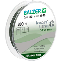 Леска плетёная Balzer IRON LINE 8 Cattfish Green 300