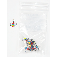 Trijžuburu āķis ar krāsainu pilienu Lucky John nr.14