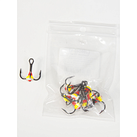 Trijžuburu āķis ar krāsainu pilienu Lucky John nr.4