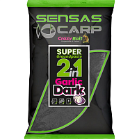 Прикормка Sensas Super Groundpaste 2in1 DARK GARLIC