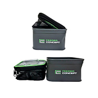 Trauks barībai un ēsmai Feeder Concept EVA 2 ZIP BOX SET