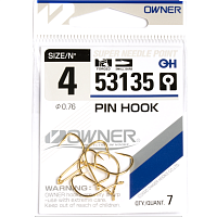 Крючки Owner PIN HOOK GOLD