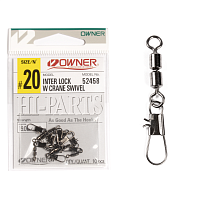 Karabīnes ar griezuli Owner INTER LOCK W CRANE SWIVEL