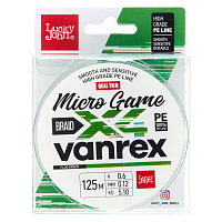Aukla pītā Lucky John Vanrex MICRO GAME х4 BRAID Fluo Green