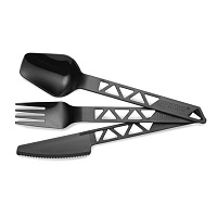 Galda piederumu komplekts Primus LIGHTWEIGHT TRAILCUTLERY Tritan® Black
