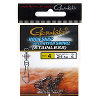 Karabīnes ar griezuli Gamakatsu HYPER SWIVEL HOOK SNAP