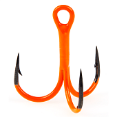 Āķi trīsžuburu Lucky John ORANGE UV LJH201