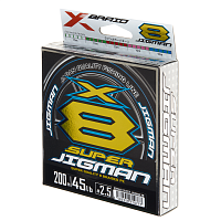 Леска плетёная YGK X-BRAID SUPER JIGMAN X8 200M