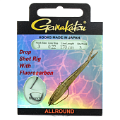 Āķi ar pavadiņu Gamakatsu DROPSHOT RIG WORM 39