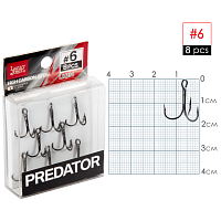 Āķi trīsžuburu Lucky John PREDATOR LJH234