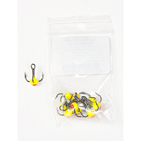 Trijžuburu āķis ar krāsainu pilienu Lucky John nr.10