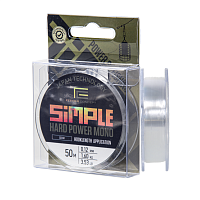 Aukla monofīlā Feeder Concept Simple HARD POWER MONO Clear 50m