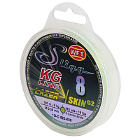 Леска плетёная WFT KG SLIGG LAZER SKIN G2X8 Chartreuse 150
