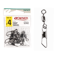 Karabīnes ar griezuli Owner SNAP SWIVEL
