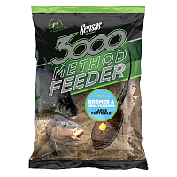 Прикормка Sensas 3000 METHOD FEEDER BREAM & BIG FISH